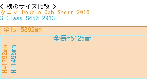 #タコマ Double Cab Short 2016- + S-Class S450 2013-